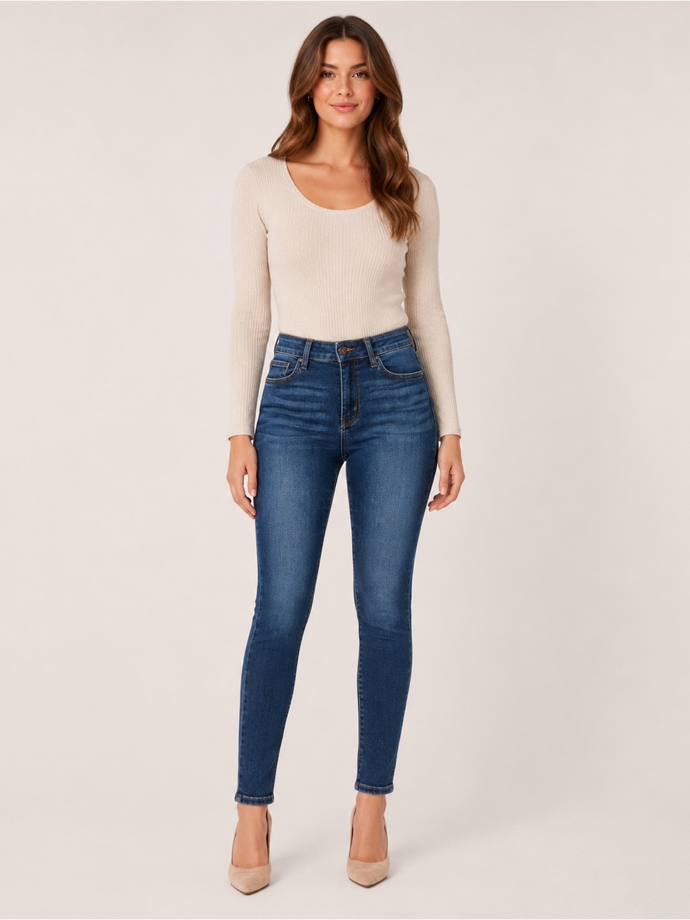 Just Black Women’s Blue Skinny Jeans Size 27